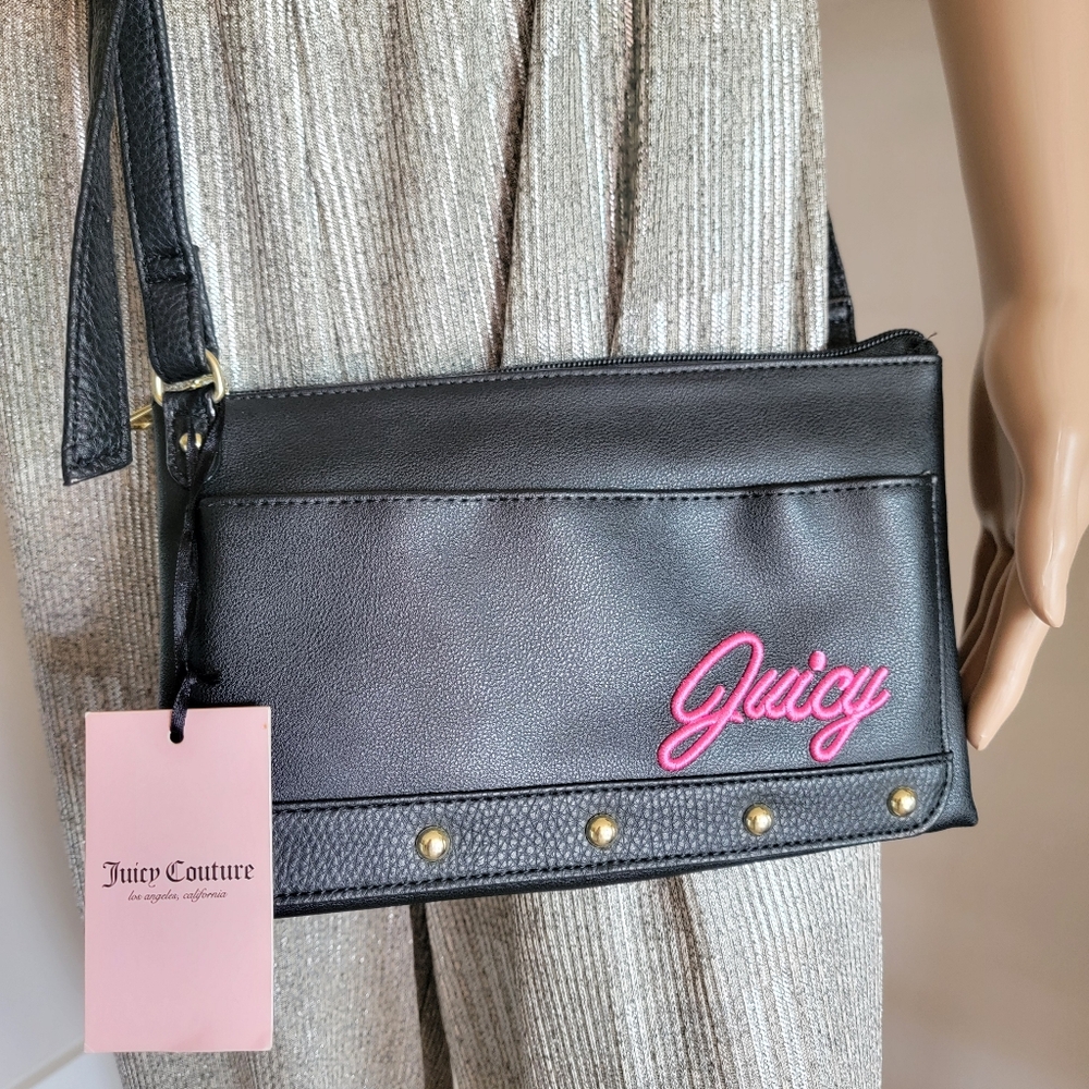 New! Juicy Couture Black Crossbody Bag
